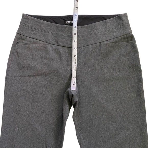 Express EDITOR Bootcut Low Rise Business Casual Career Pants Womens Size 4R Gray - Picture 9 of 13